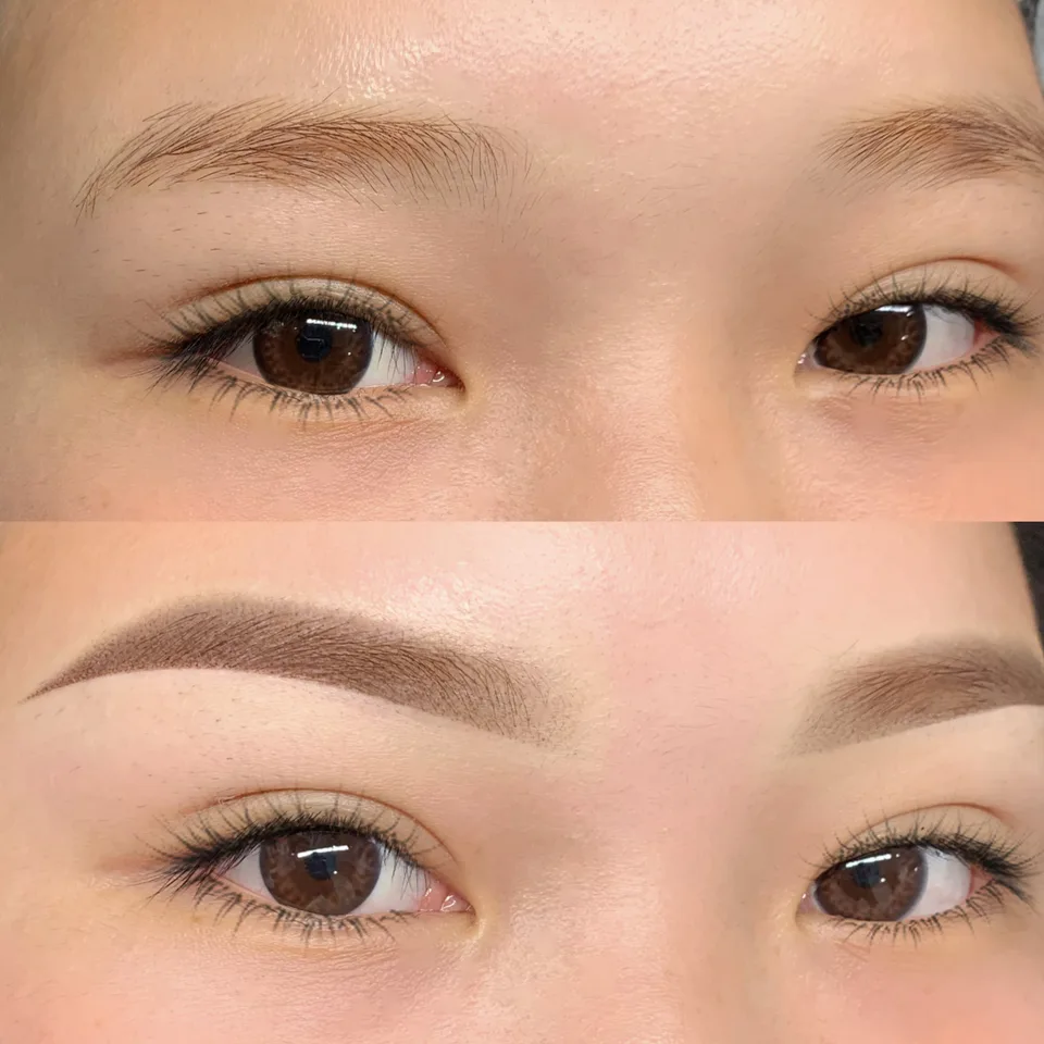 Powder Shading Brows — Chân mày tán bột — Ảnh 4