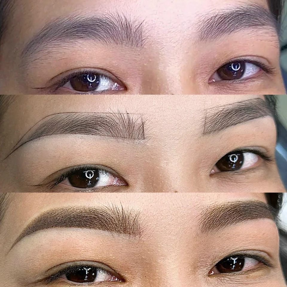 Powder Shading Brows — Chân mày tán bột — Ảnh 8